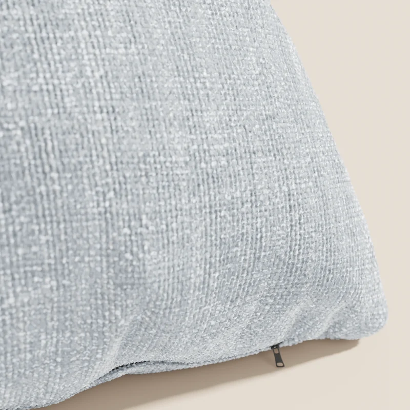 Lyon coussin disponible en plusieurs couleurs, fabriqué en tissu tressé imperméable et doux T06 glace