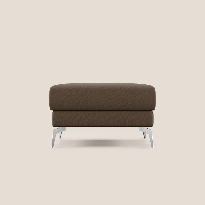 Star Pouf avec pieds hauts en tissu détachable T05 marron