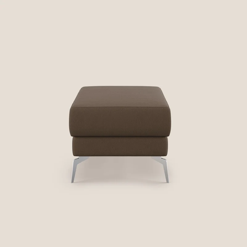 Star Pouf avec pieds hauts en tissu détachable T05 marron