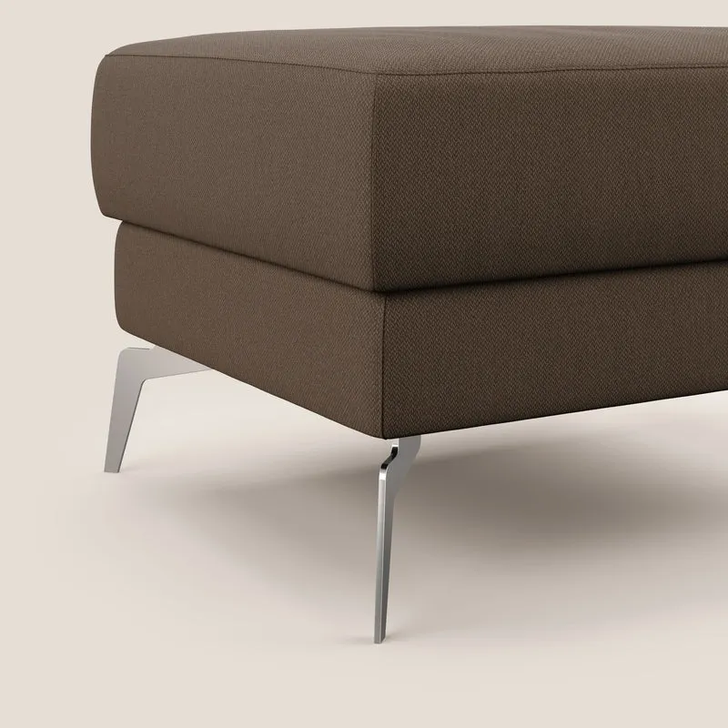 Star Pouf avec pieds hauts en tissu détachable T05 marron