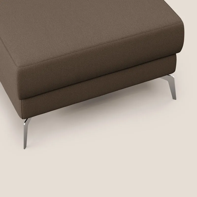 Star Pouf avec pieds hauts en tissu détachable T05 marron