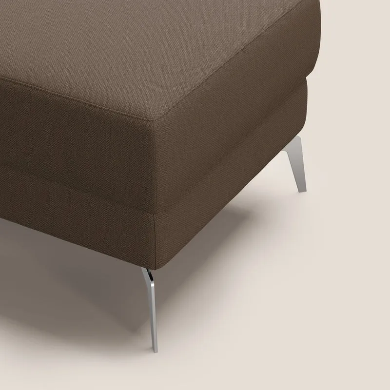 Star Pouf avec pieds hauts en tissu détachable T05 marron