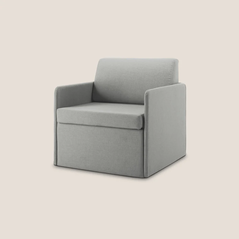 DAG Fauteuil lit en tissu imperméable T13 gris