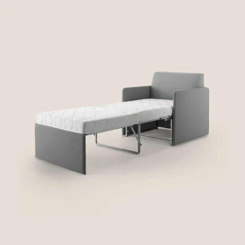 DAG Fauteuil lit en tissu imperméable T13 gris