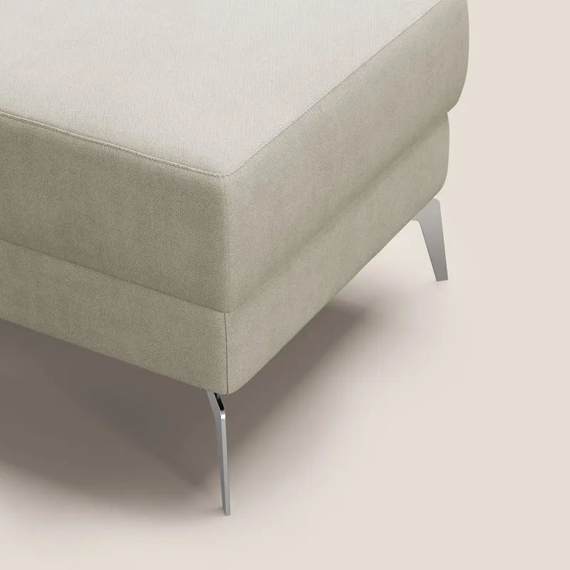 Star Pouf avec pieds hauts en tissu imperméable T02 crème