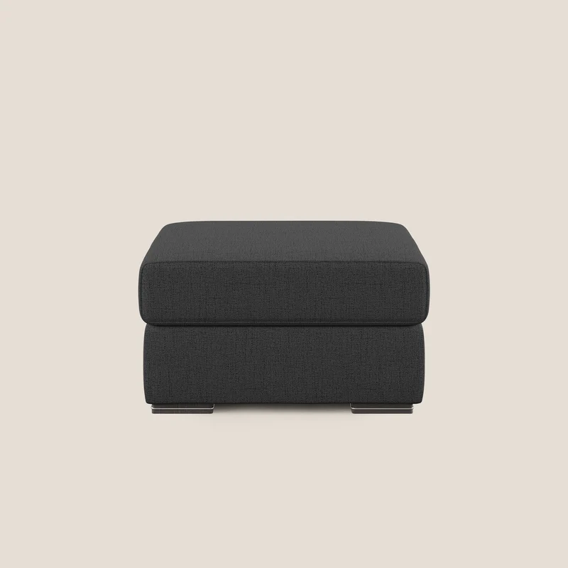 Sun pouf coffre en tissu imperméable flammé T03 anthracite