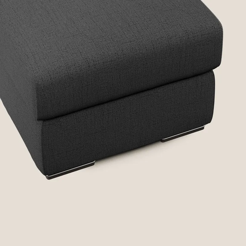 Sun pouf coffre en tissu imperméable flammé T03 anthracite