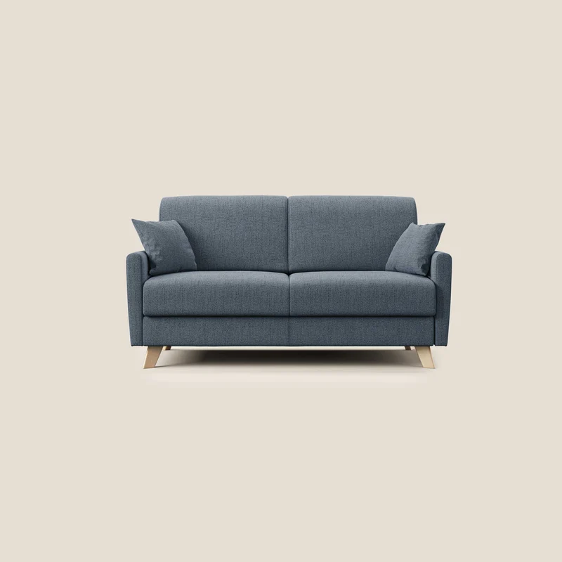 Edgar canapé convertible en tissu FELIS imperméable T03 bleu