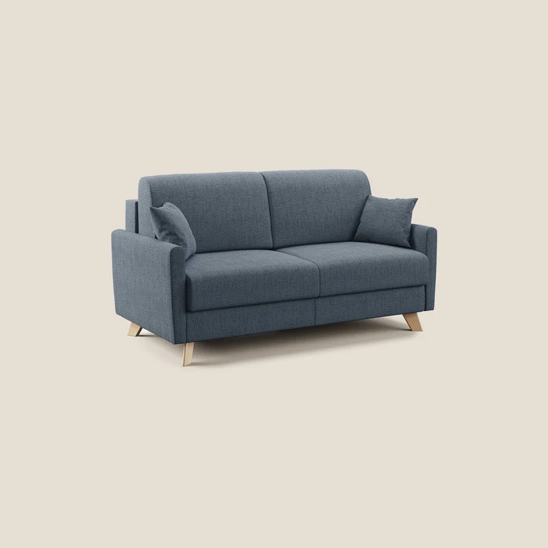 Edgar canapé convertible en tissu FELIS imperméable T03 bleu