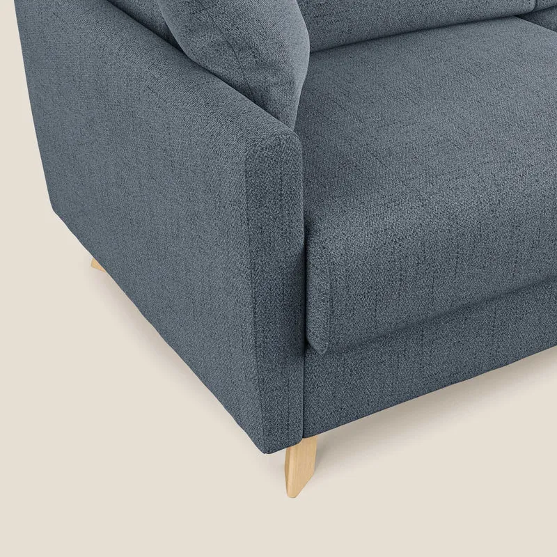 Edgar canapé convertible en tissu FELIS imperméable T03 bleu