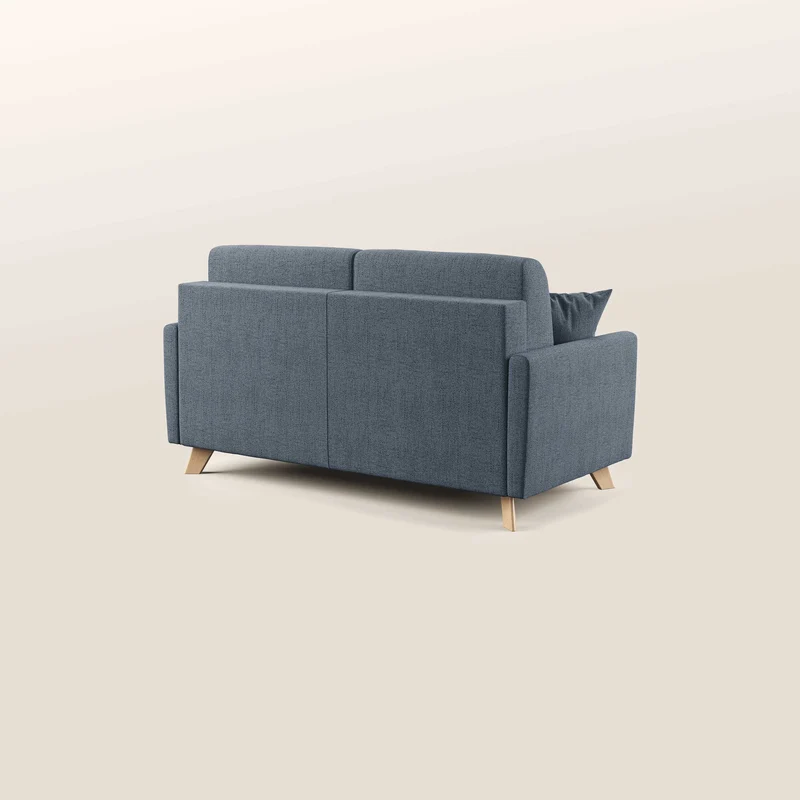 Edgar canapé convertible en tissu FELIS imperméable T03 bleu
