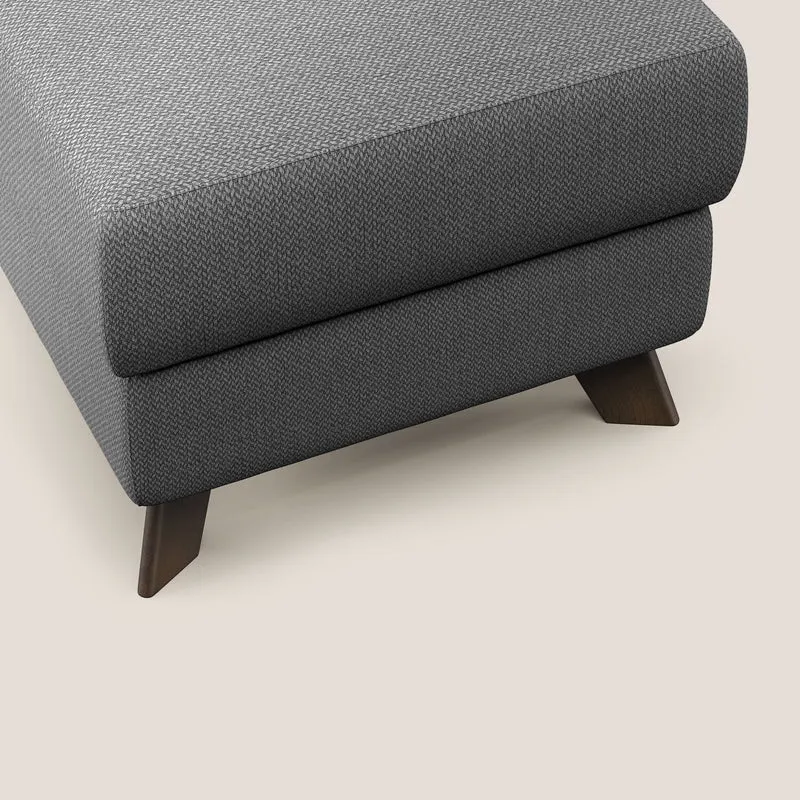 Moon Pouf coffre aux pieds hauts en tissu détachable avec l'eau T05 anthracite