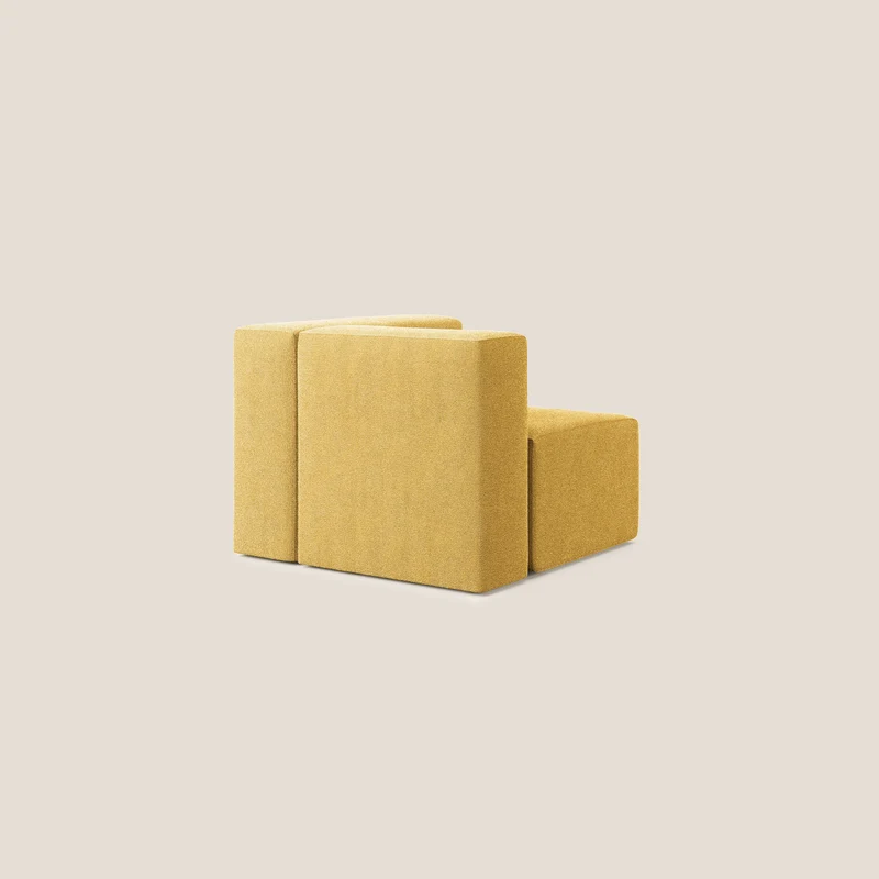 Nettuno module d'angle/latéral en bouclette douce T07 jaune