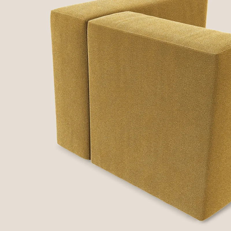 Nettuno module d'angle/latéral en bouclette douce T07 jaune