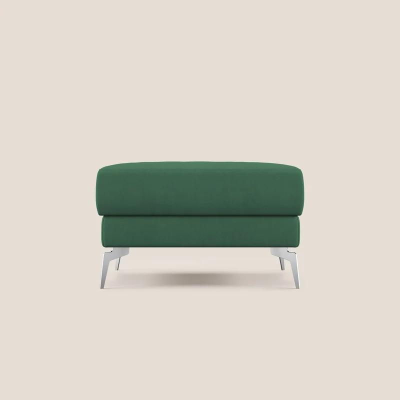 Star Pouf avec pieds hauts en tissu imperméable T02 vert