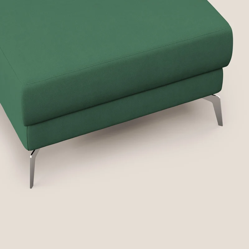 Star Pouf avec pieds hauts en tissu imperméable T02 vert