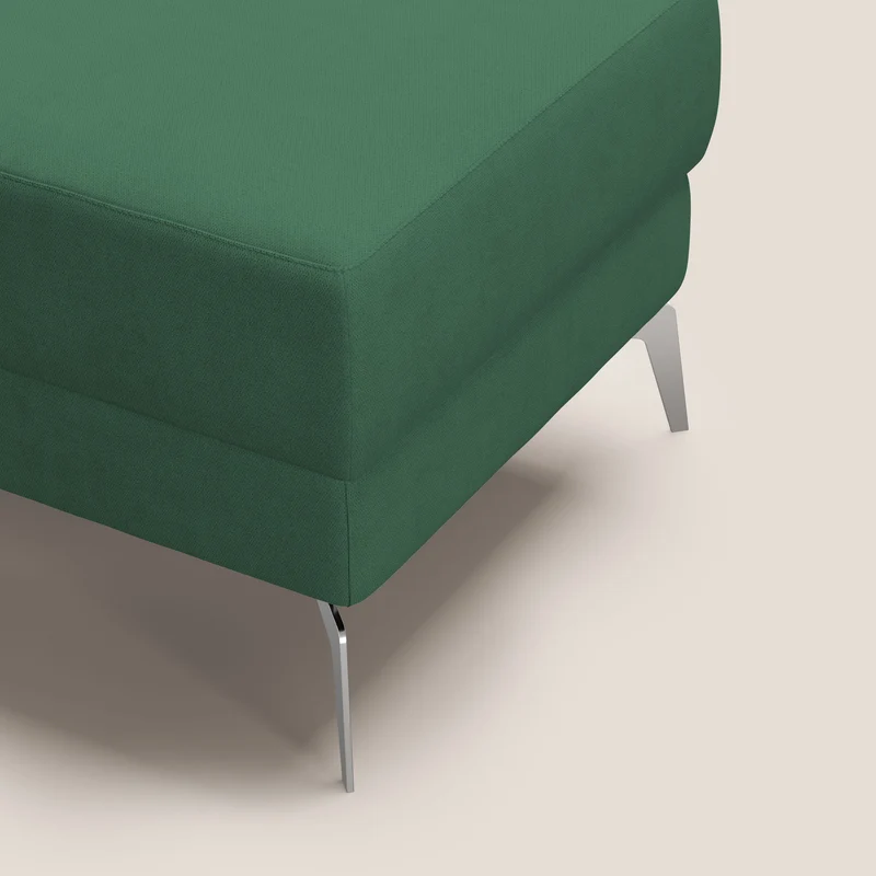 Star Pouf avec pieds hauts en tissu imperméable T02 vert