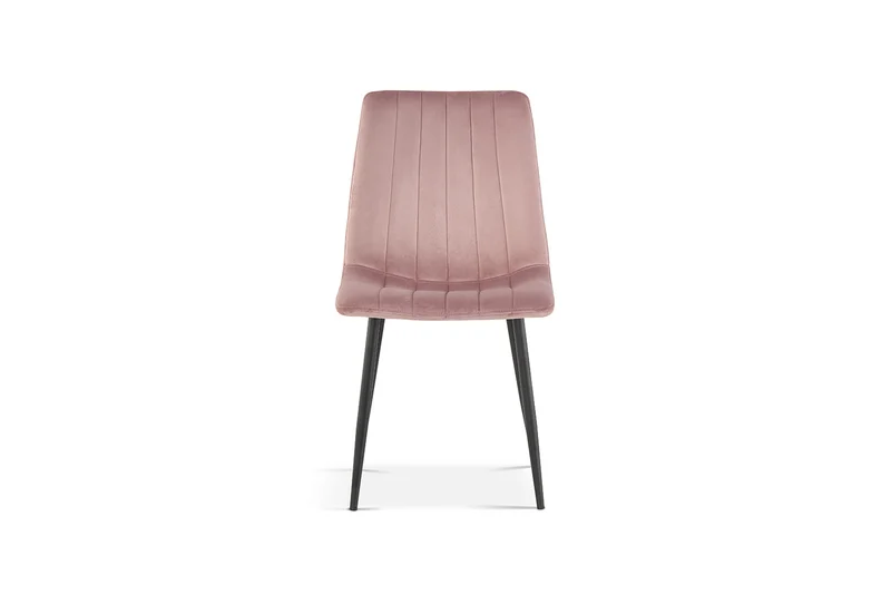 Chaise Willis Velours Rose