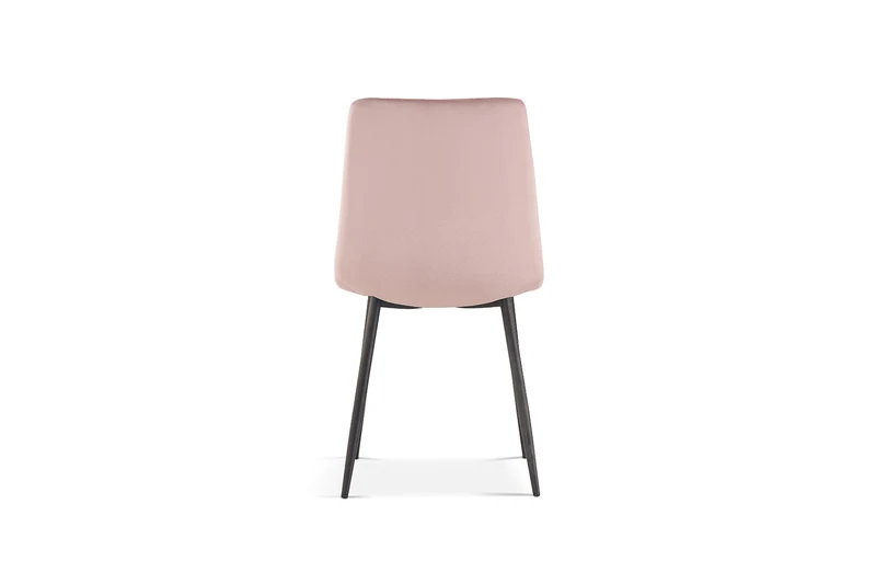 Chaise Willis Velours Rose