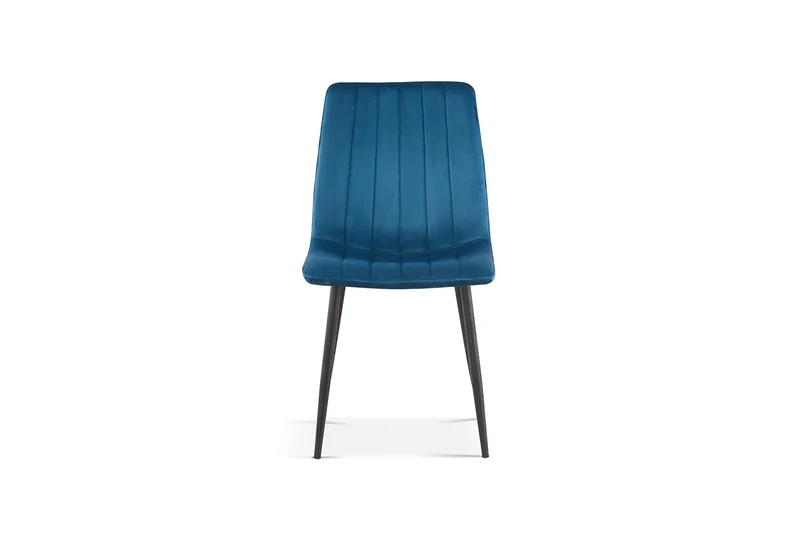 Chaise Willis Velours Bleu