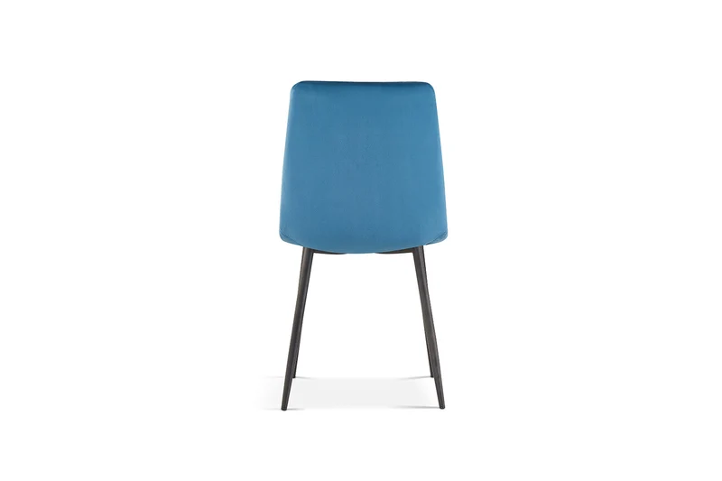 Chaise Willis Velours Bleu