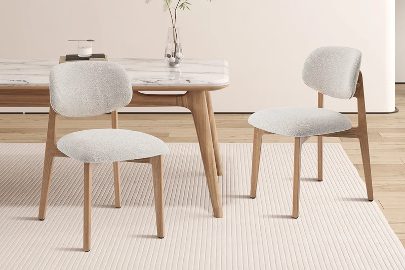 Chaise Carmen Chêne massive Beige