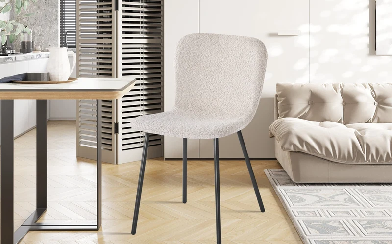 Chaise Susan Bouclé Sable