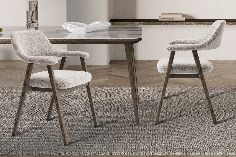 Chaise Coralie Chêne massive foncé Sable