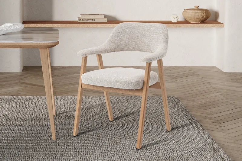 Chaise Coralie Chêne massive Beige