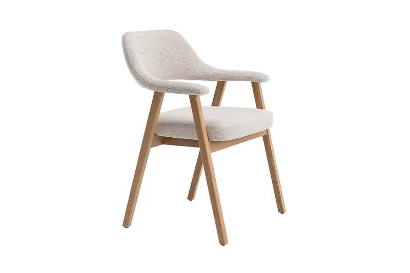 Chaise Coralie Chêne massive Beige