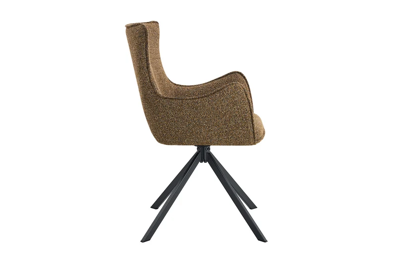 Chaise Billy Pivotant Tissu Ote Rouille