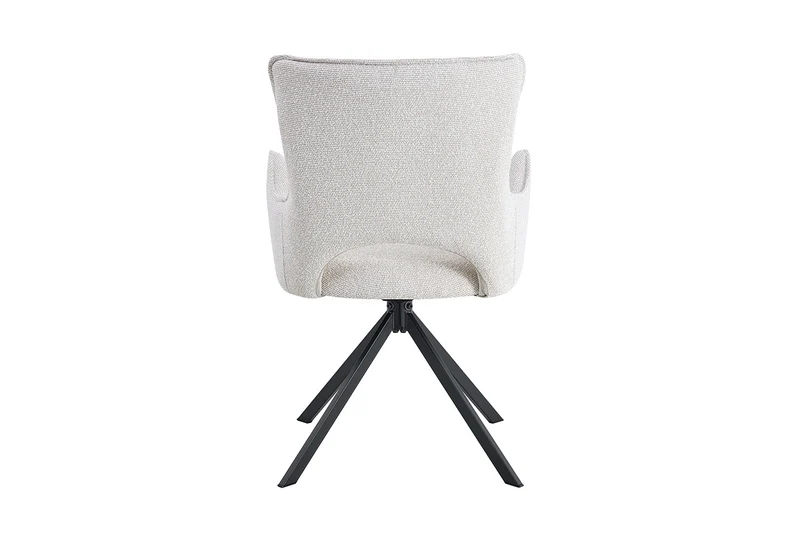 Chaise Billy Pivotant Tissu Ote Ecru