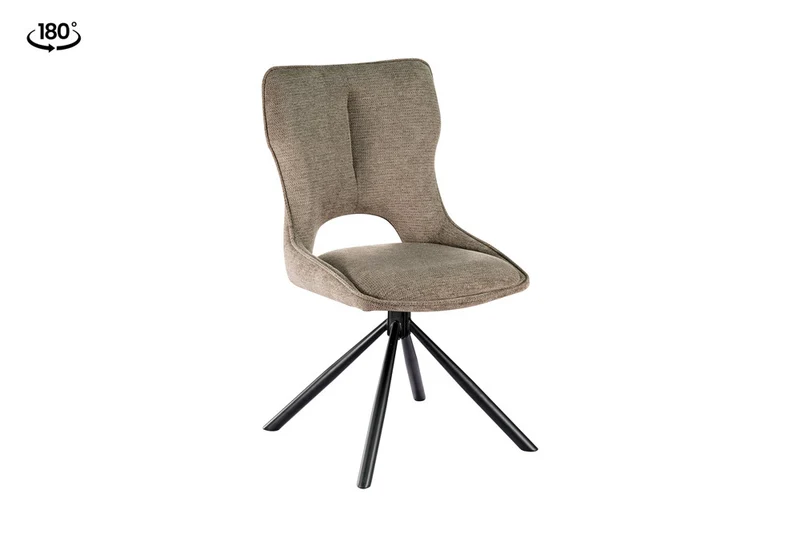 Chaise Mori Pivotant Tissu Ote Poivre