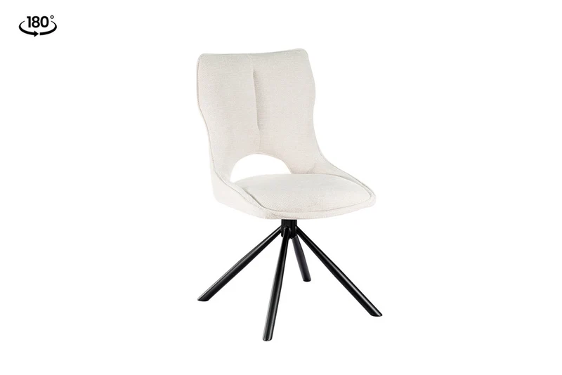 Chaise Mori Pivotant Tissu Ote Beige