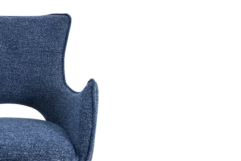 Chaise Billy Pivotant Tissu Ote Bleu