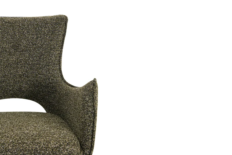 Chaise Billy Pivotant Tissu Ote Vert