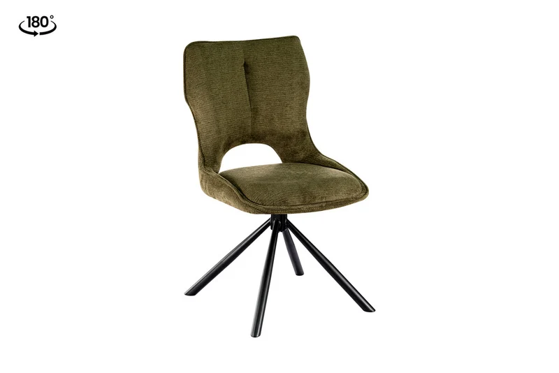 Chaise Mori Pivotant Tissu Ote Vert