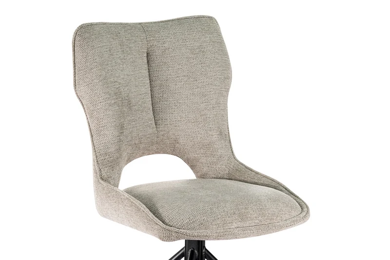 Chaise Mori Pivotant Tissu Ote Gris clair