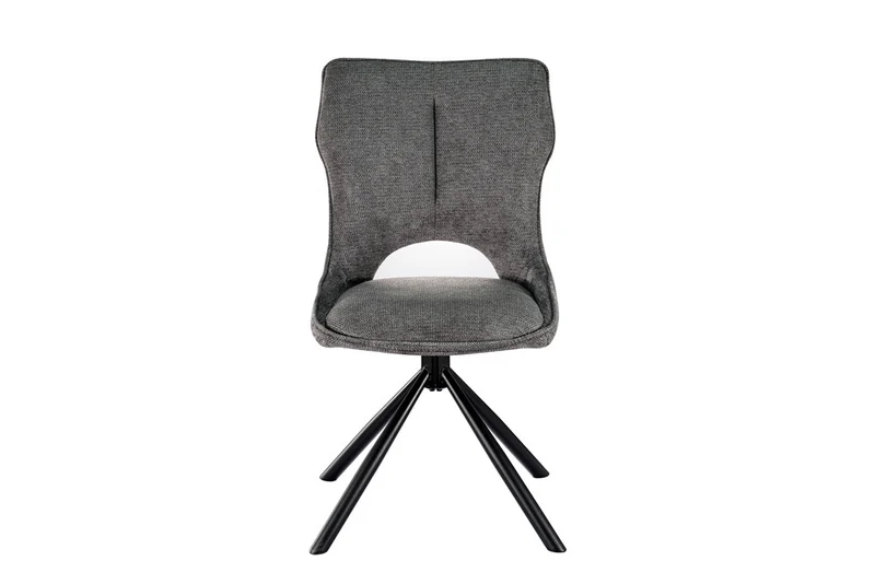 Chaise Mori Pivotant Tissu Ote Gris foncé