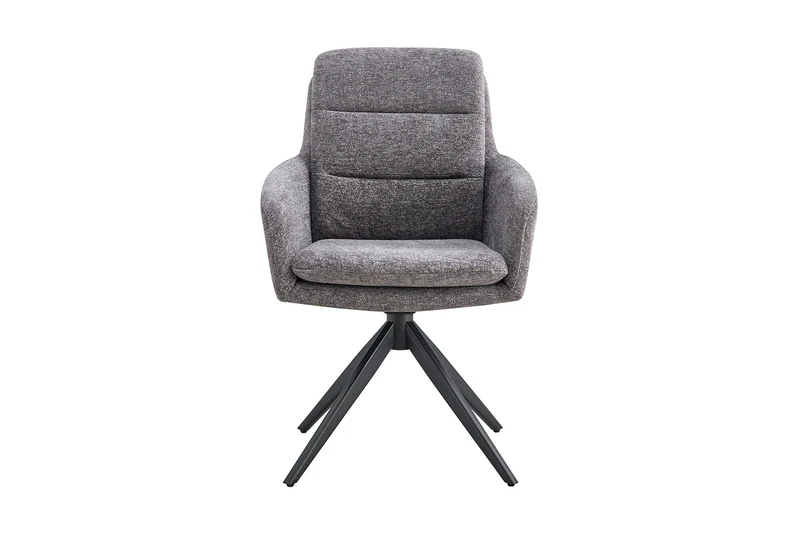 Chaise Lisold Pivotant Tissu Gris foncé