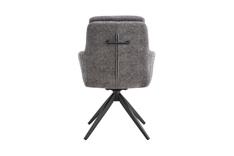 Chaise Lisold Pivotant Tissu Gris foncé