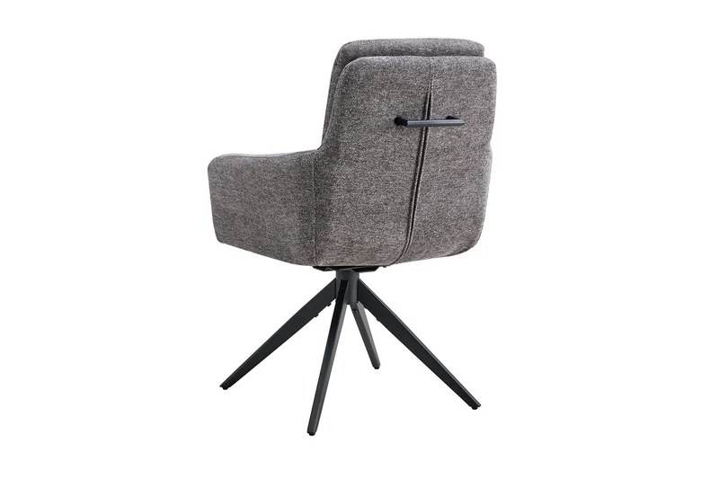 Chaise Lisold Pivotant Tissu Gris foncé