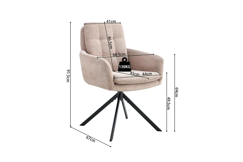 Chaise Luna Pivotant Sable