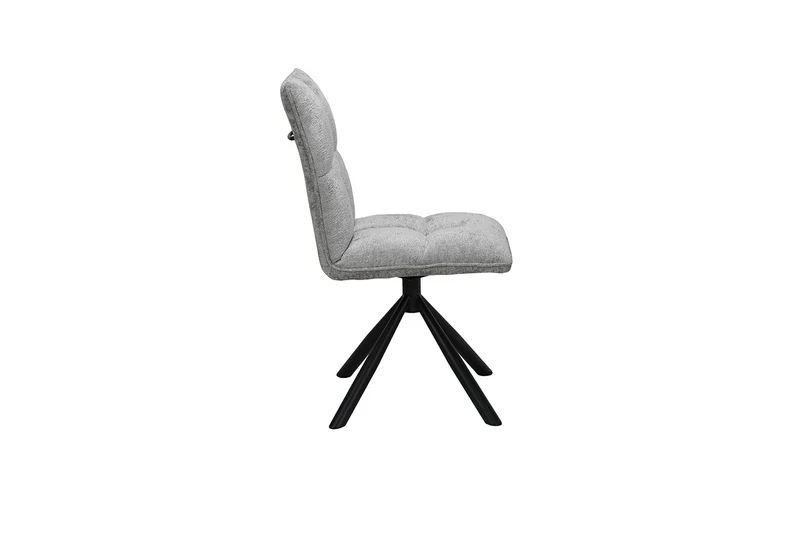 Chaise Jack Pivotant Tissu Gris clair