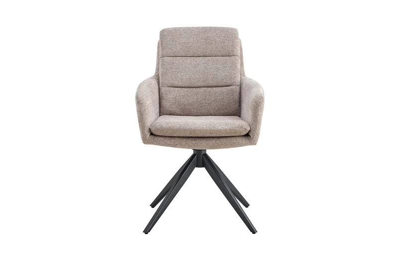 Chaise Lisold Pivotant Tissu Sable