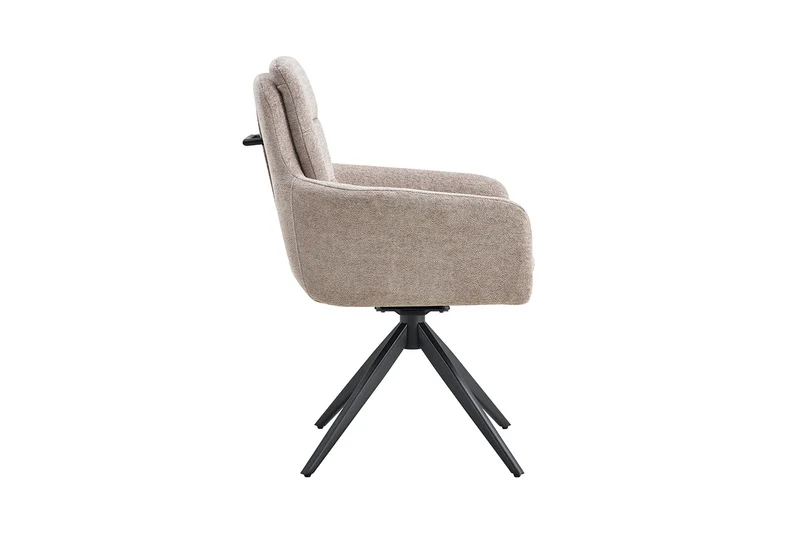 Chaise Lisold Pivotant Tissu Sable