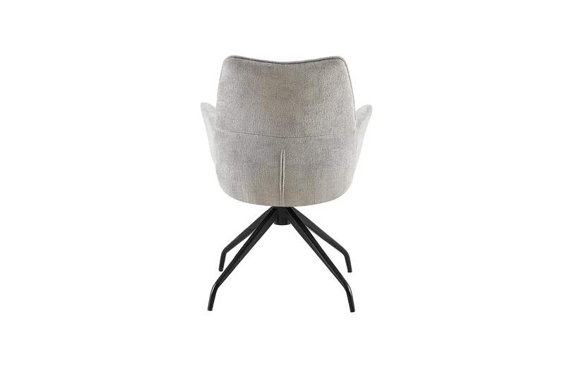 Chaise Lamor Pivotant Tissu Gris