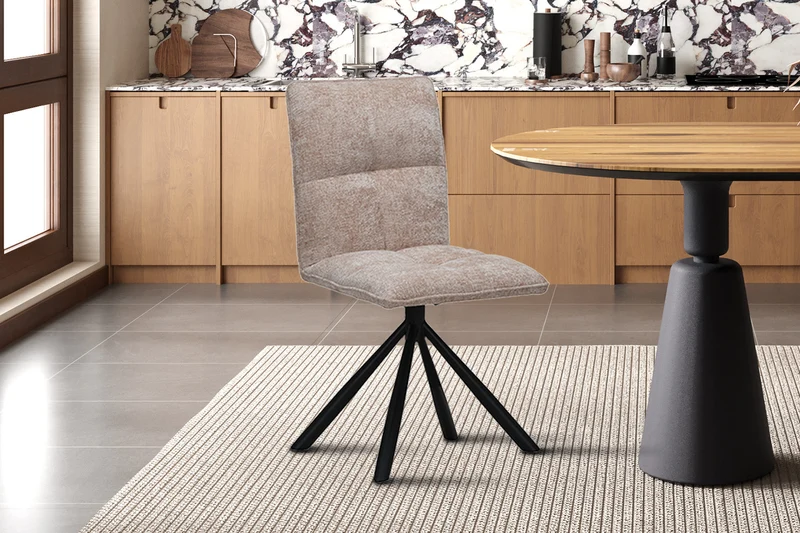 Chaise Jack Pivotant Tissu Sable