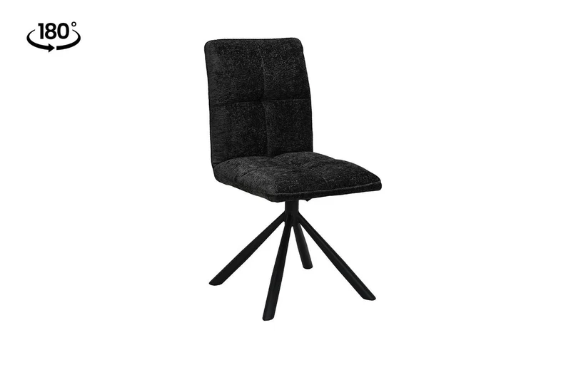 Chaise Jack Pivotant Tissu Gris foncé