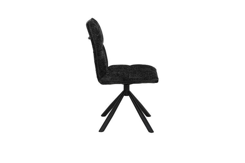 Chaise Jack Pivotant Tissu Gris foncé